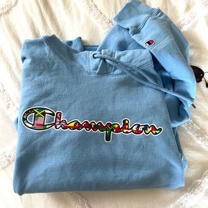 Champion Blue Hoodie